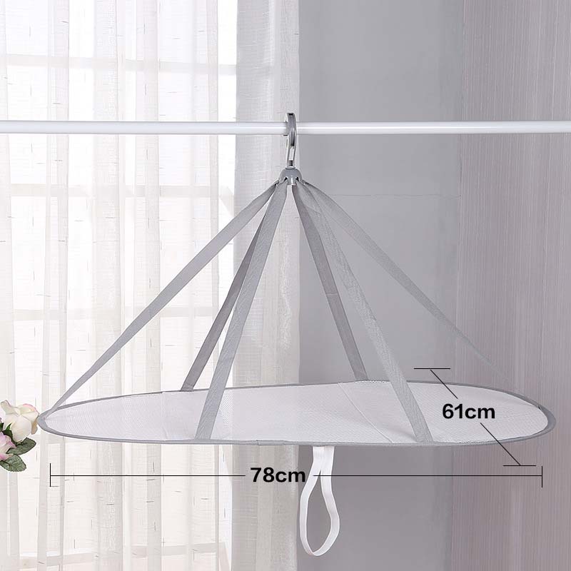 Windproof Clothes Drying Net For Sweater Bra Underwear Hanging Drying Rack Laundry Basket Mesh Folding Nets Flat Out to Dry: 15fine-mesh