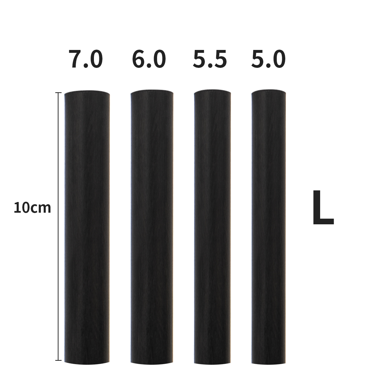 Reparasjonssett for fiskestang, karbonfiberpinner med høy styrke, for reparasjon av ødelagte fiskestang: Oransje