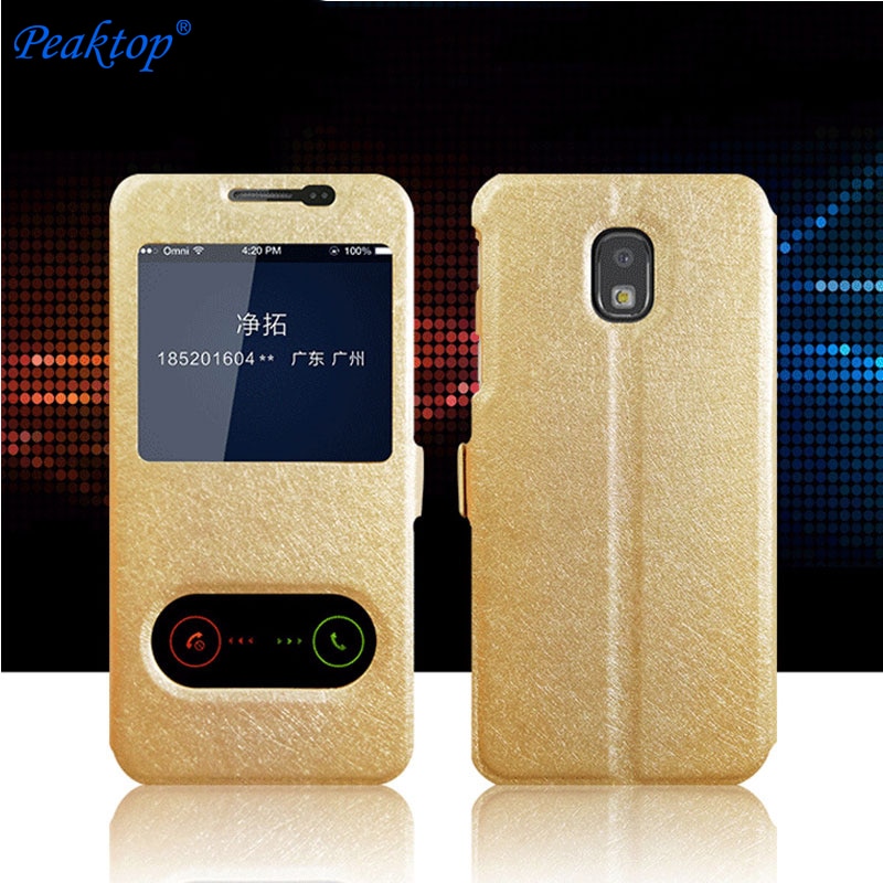 Für Coque Samsung J5 Fall View Fenster Flip Fall Für Samsung Galaxy J3 J5 J7 Pro Abdeckung Leder j330 J530 J730 Hoesje