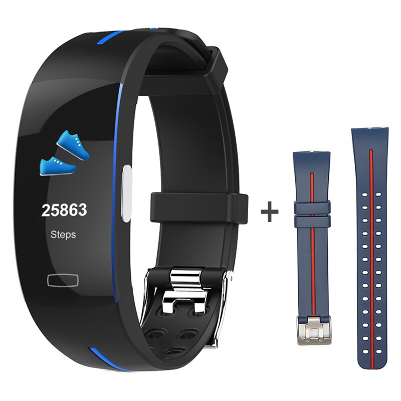 KAIHAI termometro PPG ECG tasso di HRV respiro braccialetto intelligente di misurazione della pressione sanguigna orologio wristband fitness Attività pista fascia: Combination 8