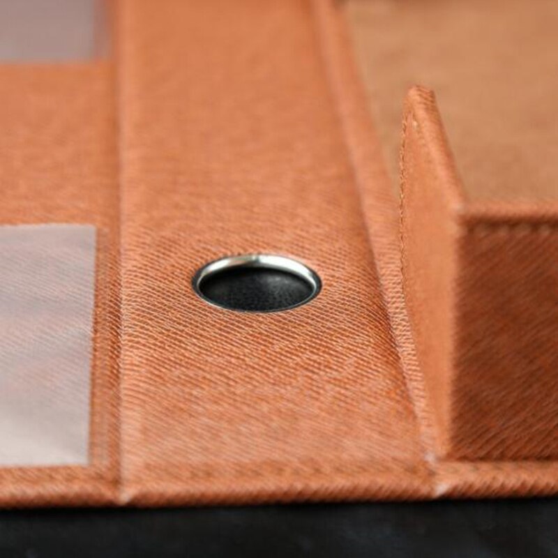 A4 Pu Leather File Folder Document Paper Box Organizer Document Organizer Desktop Organizer