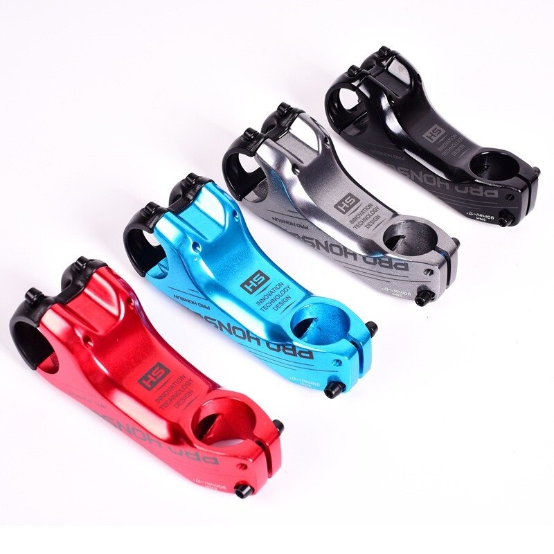 31.8mm MTB Stem 90mm Aluminum Alloy XC AM DH Mountain Road Bike Stem -17 Degree Steerer Bicycle Handlebar Stem Bicycle Parts