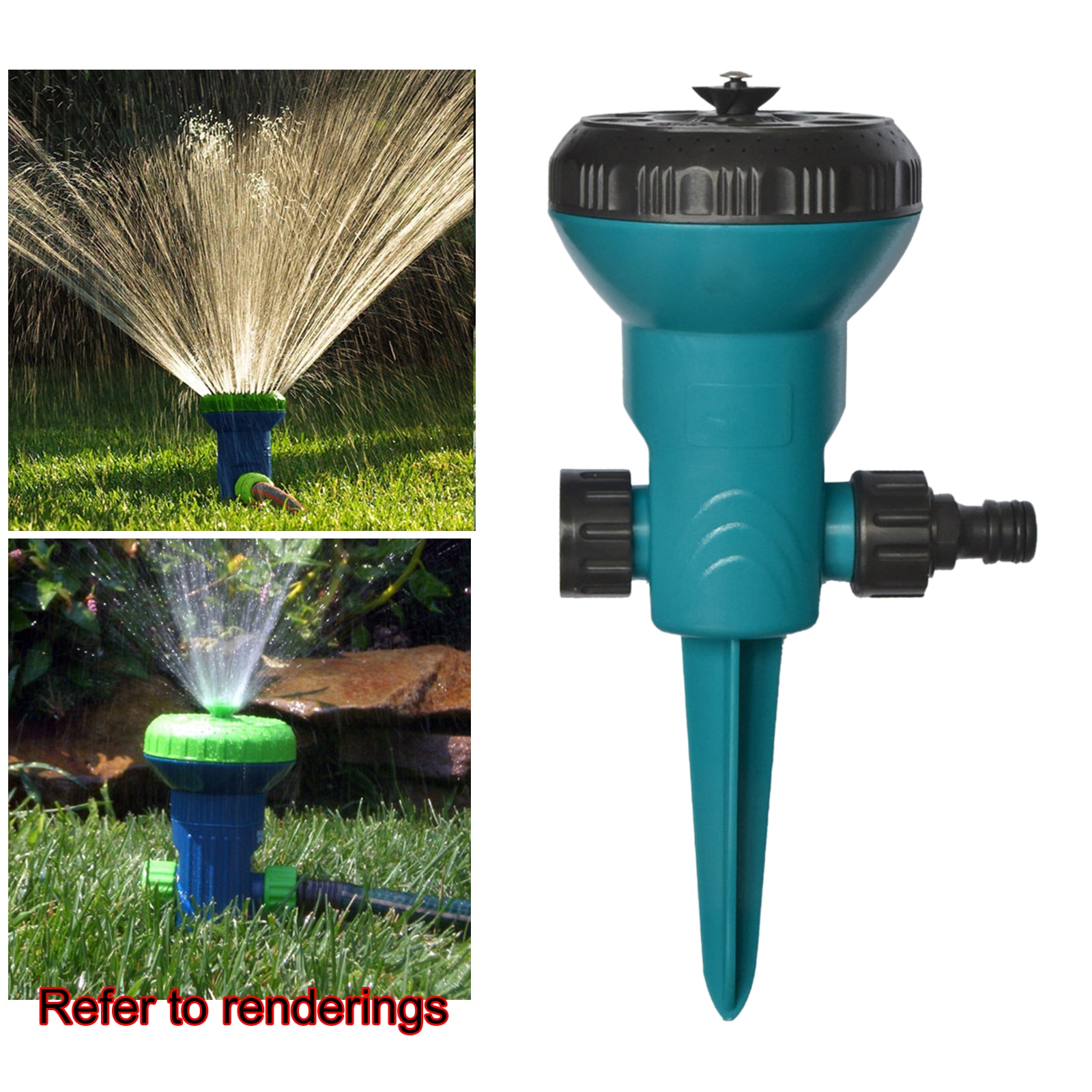 Adjustable Water Sprinklers Rotating Irrigation System for Home Gardening