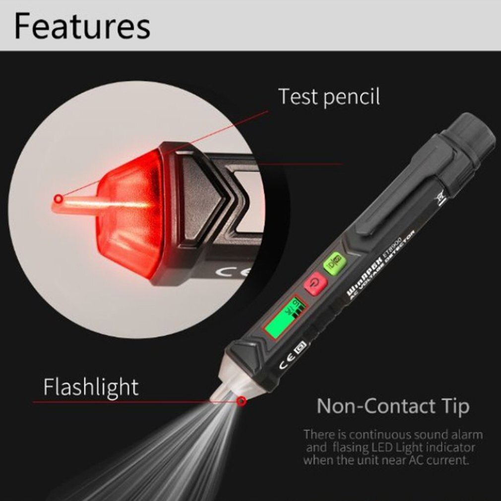 Induction electric pen light electric pen One-line Electronic Electroscope Digital Display Induction Pencil