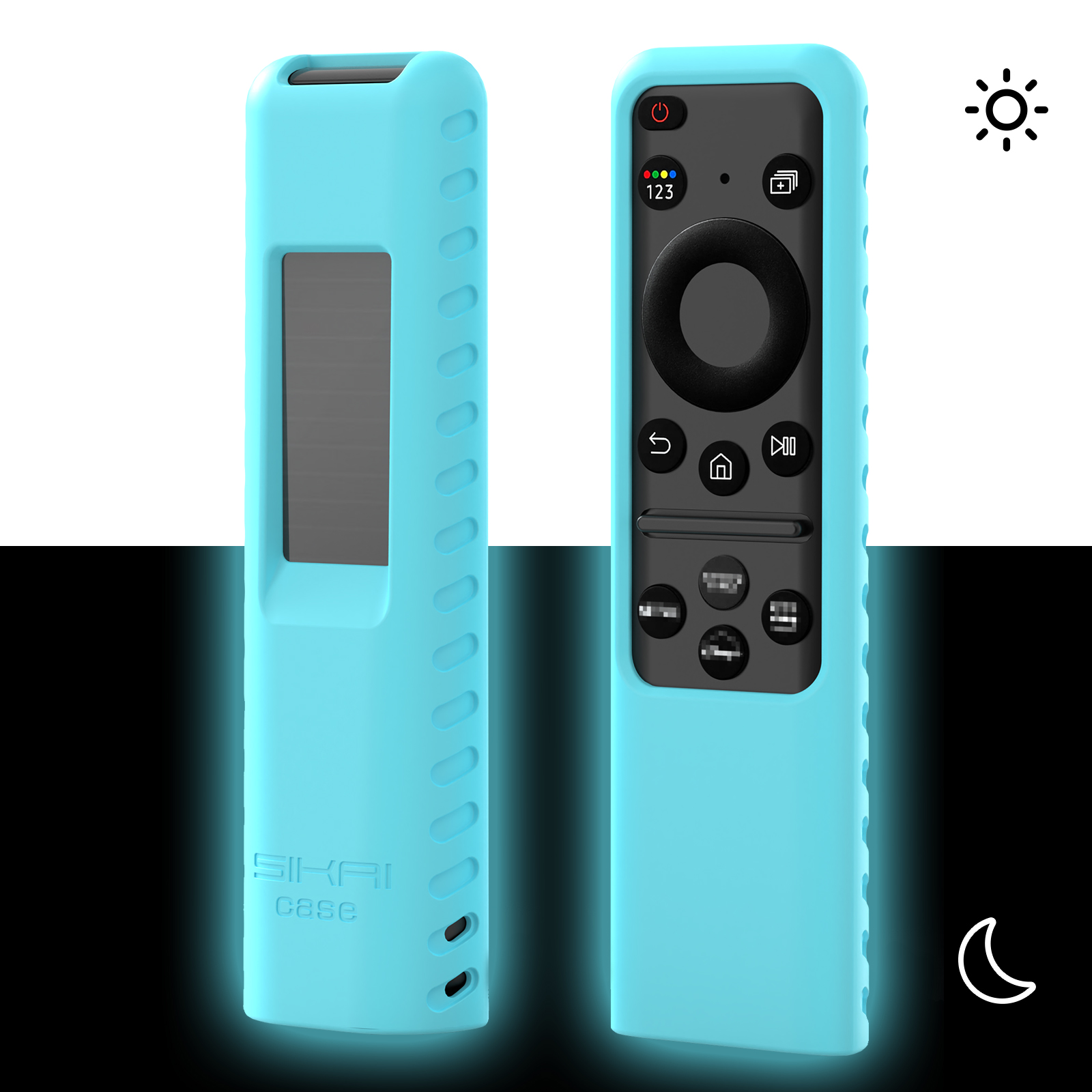 Silikonowe etui na pilota do Samsung BN59-01432 2023 Smart TV Solar Charging Remote Control Case dla modelu TM2360E TM2361E: RED