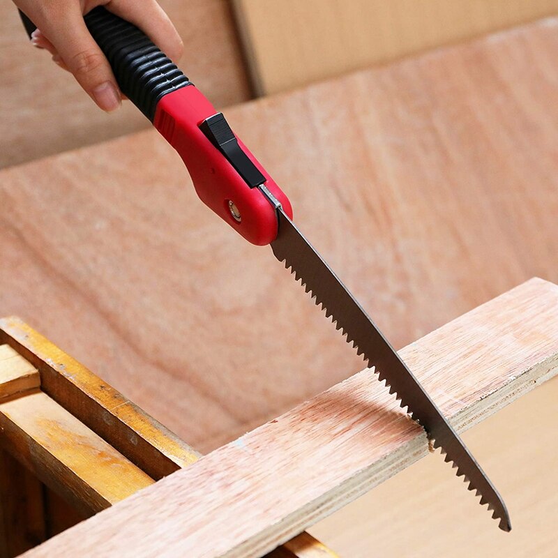 Folding Saw, with Safety Lock, Long Blade Hand Pruning Saw with Sharp and Hard Serrations and Comfortable Handle