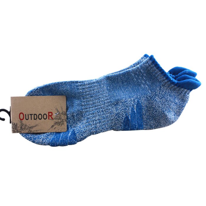 1 par deporte al aire libre medias cortas para hombre de algodón puro deslizamiento único escalada calcetines cortos de tobillo anti fricción transpirable Casual Hombre: Blue  Socks