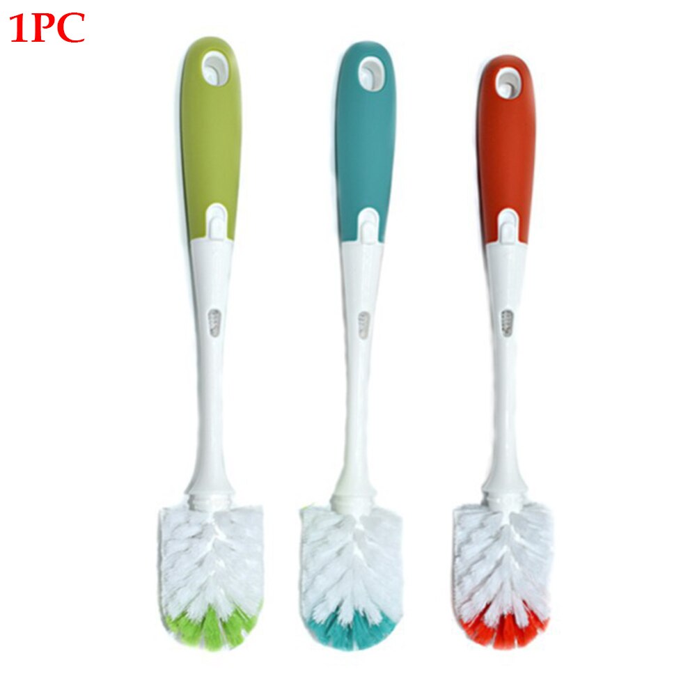 2 In 1 Kitchen Eco-friendly Non-toxic Washing Multi-functional Clean Bottle Brushes Easy To Install Tool Rotary Handle Scrubbing