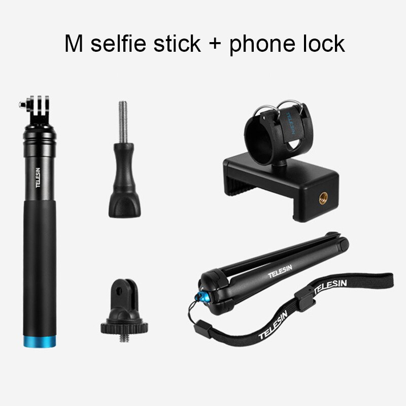 Extension Selfie Stok Mobiele Telefoon Clip Selfie Stok Statief Bluetooth Selfie Stok Statief Voor Gopro Hero 8/7/6 Sport camera: Default Title