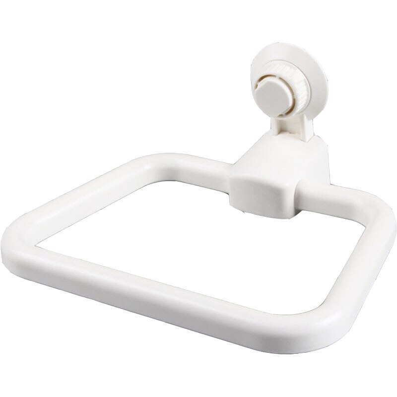 Strong Suction Cup Towel Hanger Ring Bathroom Punch-free Plastic Towel Rack Bathroom Toilet Kitchen Seamless Cleaning Rug Holder