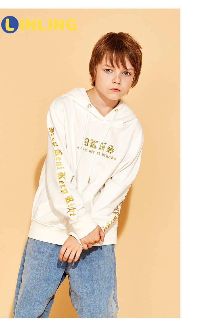 Linling Mode Streetwear Jongens Herfst Lente Sweatshirts Kinderen Kleding Mode Kinderen Lange Mouw Truien Tops P247