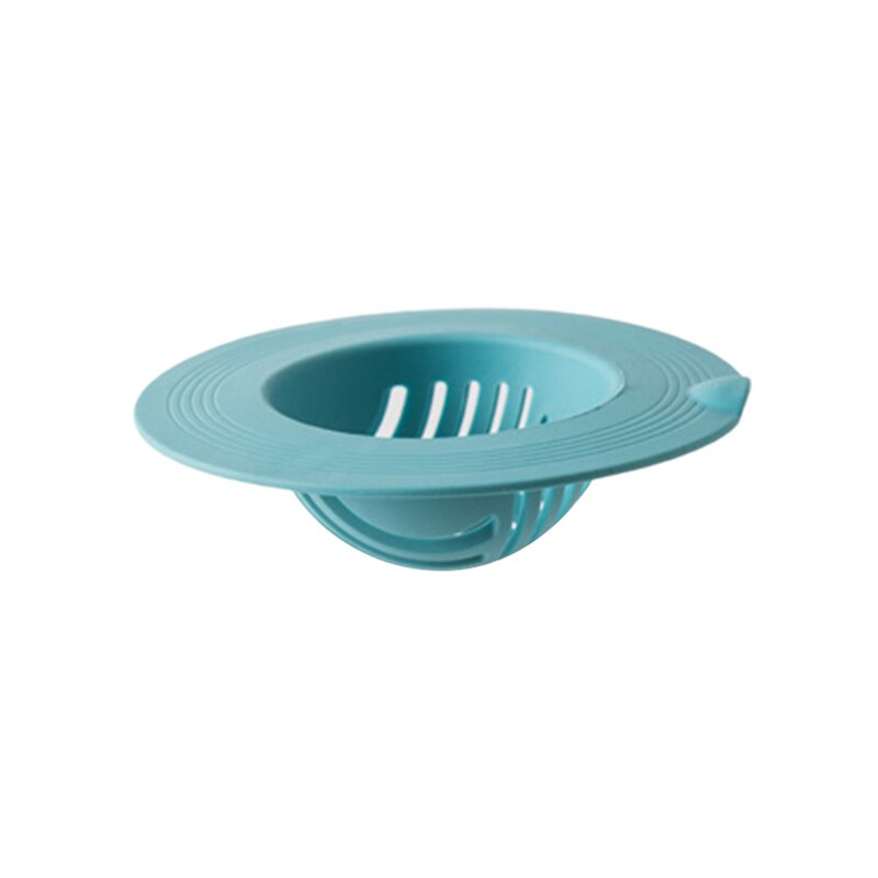Kitchen Sink Drain Filter Silicone Wheat Straw Filter Mat Bathroom Hair Catcher Stopper Trapper Drain Hole Filter Colanders Tool: blue