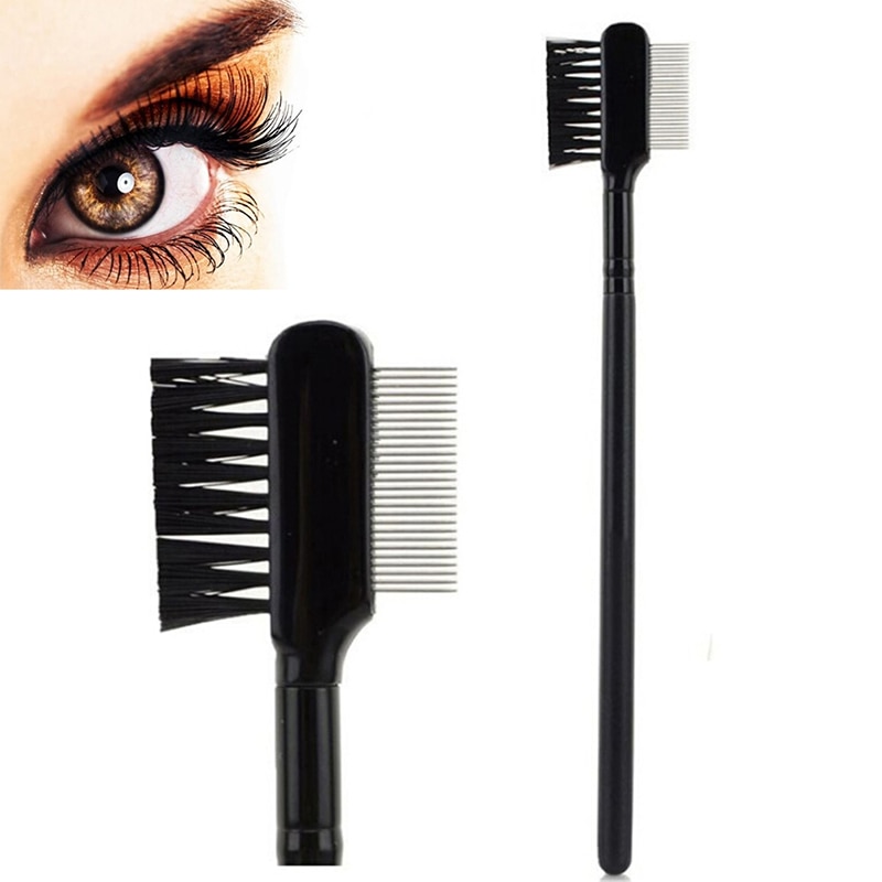 superventas, cepillo de extensión de doble peine para cejas de acero de , peine de Metal, herramienta cosmética para maquillaje,