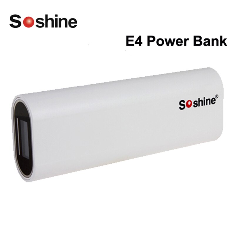 Soshine E4 Power Bank Dual USB Interface met 2x18650 Slot Draagbare Power Bank