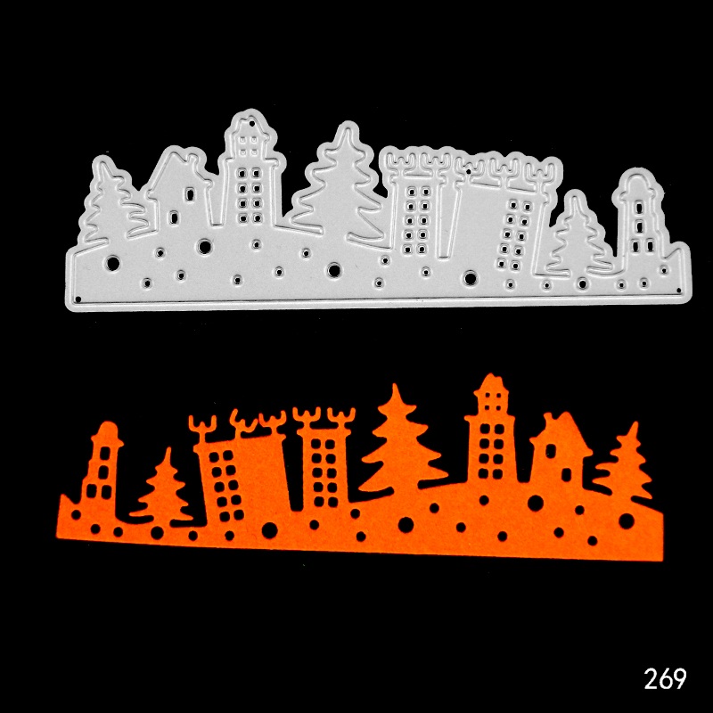 Edge card Cutting Dies For DIY Scrapbooking Birthday Photo Album Decorative Embossing DIY Paper Cards.: Cutting Dies-269