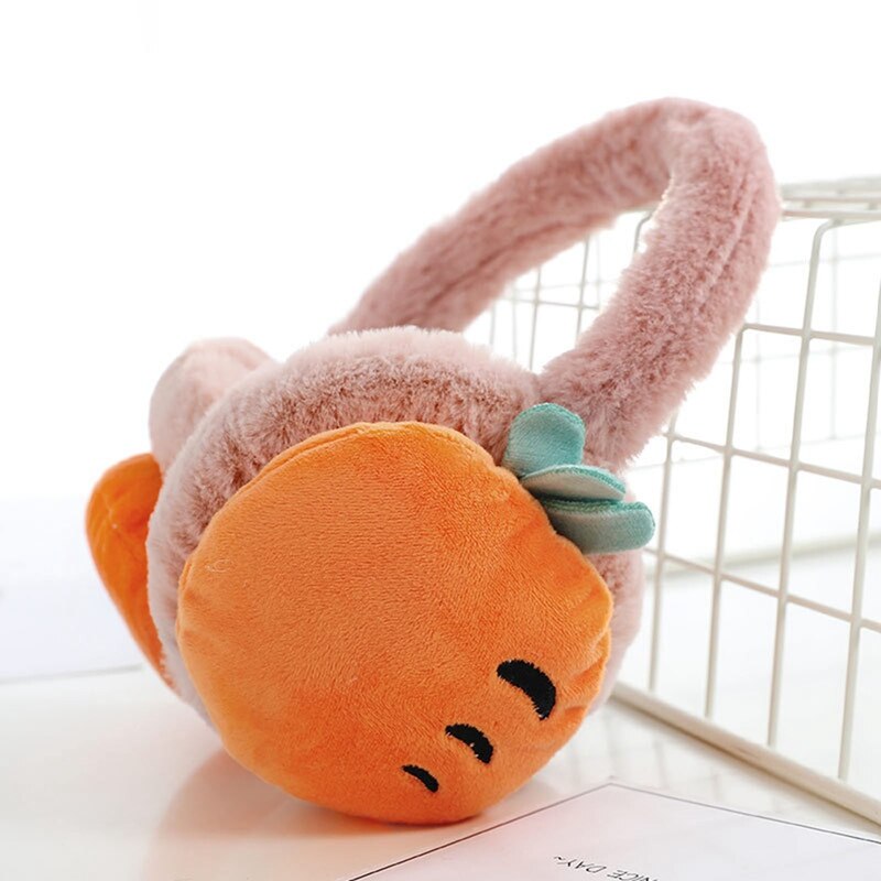Earmuffs Ladies Cofortable Cute Fruit Earmuff Kawaii Fashionable Wool-like Warm Autumn Winter Earmuffs For Kids: DP
