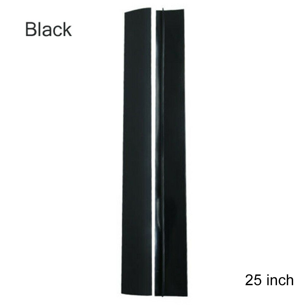 Kitchen Stove Counter Cover T-shaped Strip Waterproof Silicone Stove GapCaulk Tape Filler Tool K888: Black  25 Inch