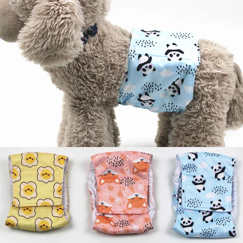 Wasbare mannelijke hond herbruikbare fysiologische broek sanitair ondergoed buikomslagband katoenen luier voor grote kleine middelgrote hond