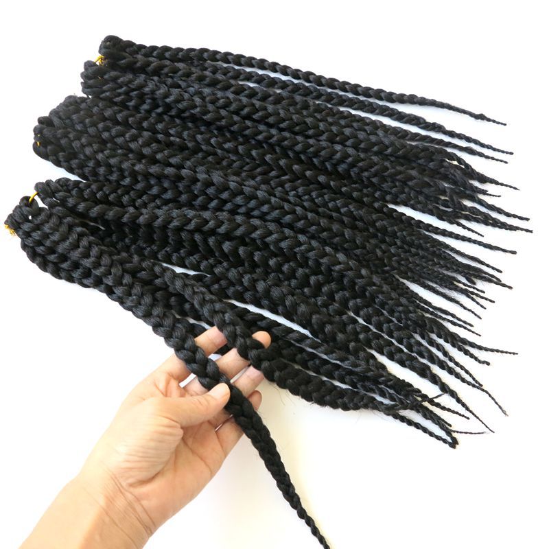 Feibin box hæklede fletninger hair extensions syntetisk fletning hair extension