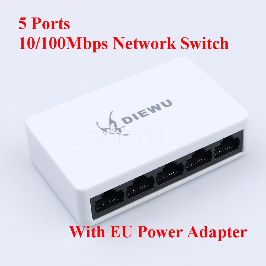 8 Hafen Lan Netzwerk Ethernet schalten Netzwerk Umschalter 5 Häfen Pro Netzwerk IP Kameras oder kabellos RJ45 Splitter: 5 Häfen