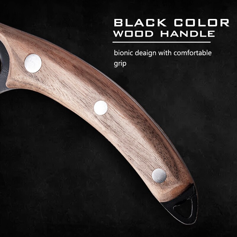 5.5 Inch Meat Cleaver Hand Forged Boning Knife Serbian Chef Knife Stainless Steel Kitchen Knife Butcher Fish Knife