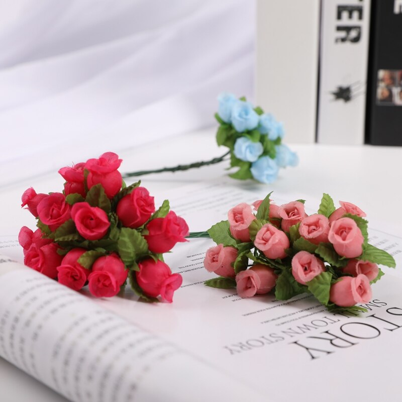 Bouquet de grenade artificielle 12 pièces, décoration de mariage, décorations de noël pour la maison, guirlande Mini fleurs décoratives