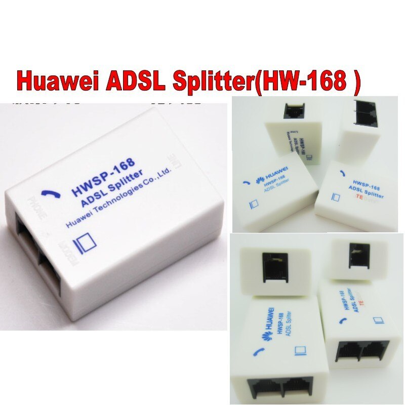 Original huawei adsl divisor telefone de banda larga splitter proteção contra raios surtos anti ruído adsl modem filtro rj11 adaptador