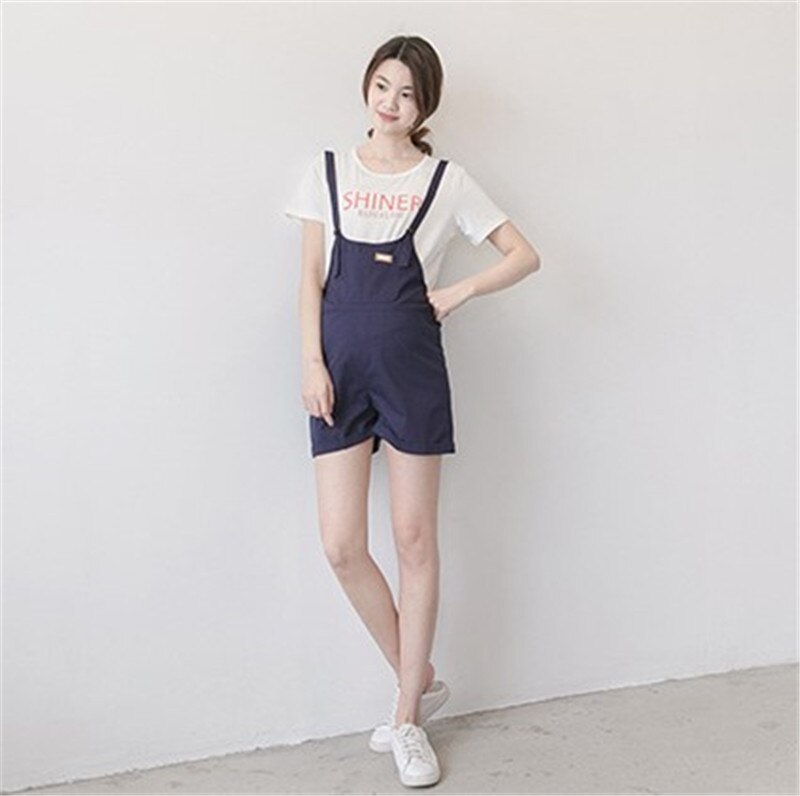 mutterschaft sommer bib Shorts t-shirt anzug kurzarm overall pflege bauch hosen casual shorts Mutterschaft Kleidung Schwangere