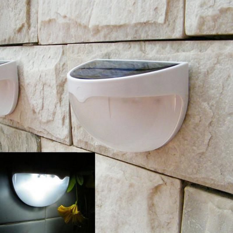 6 Led Light Sensor Solar Led Veranda Lamp Lampjes Waterdichte Outdoor Hek Tuin Pathway Wandlamp Solar Licht