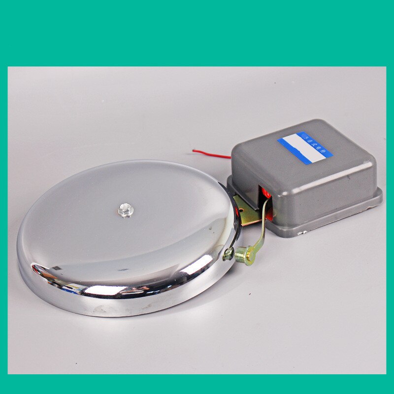 Alarma de sirena de sonido de acero inoxidable, campana eléctrica de impacto externo de 220V, tipo de varilla