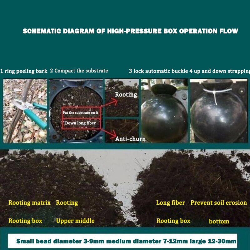 3/5/10pcs Plant Rooting Device High Pressure Propagation Ball High Pressure Box Grafting Breed Plant Rooting Ball Root Grow