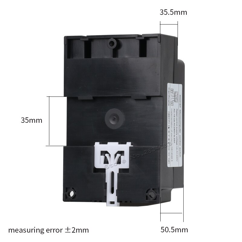 220V 50Hz Digital LCD Time Controller Microcomputer Time Control Switch KG316T Din Rail