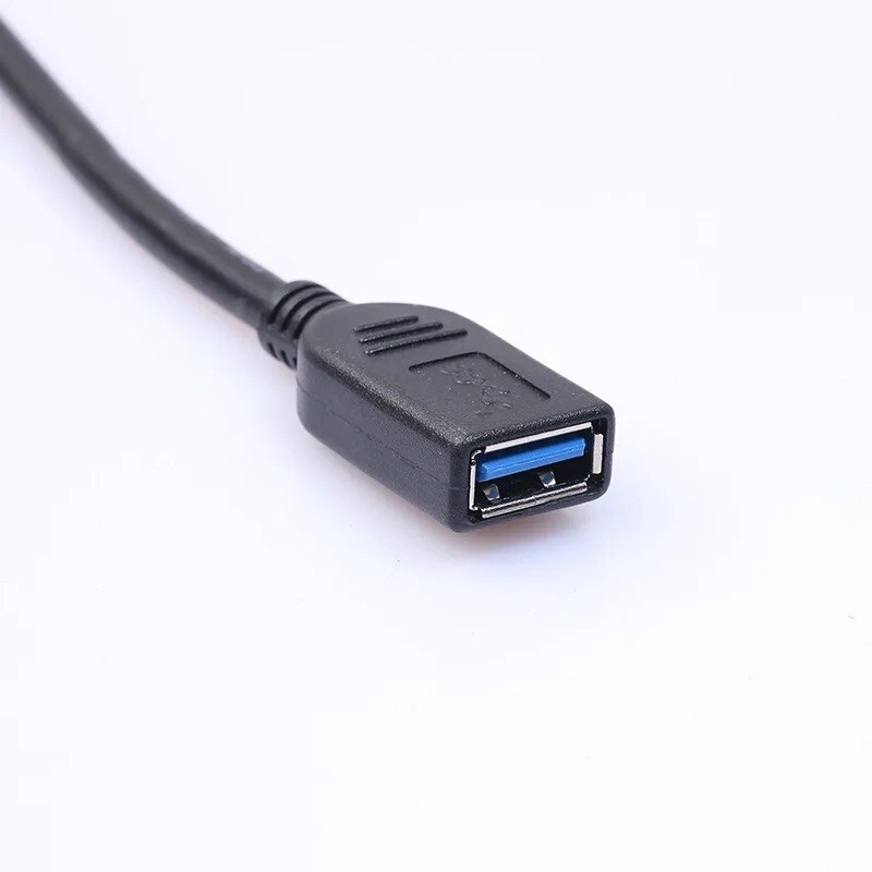 2m/3m USB 2,0 A Cable de extensión de cargador de sincronización de datos macho a hembra de Cable de datos negro para pantalla de ordenador portátil