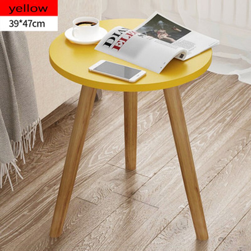 sidetablefurniture small coffee tables simplemodern creativesofa sidecabinetNordiclivingroom corner table balconyTriangle tables: Yellow single layer