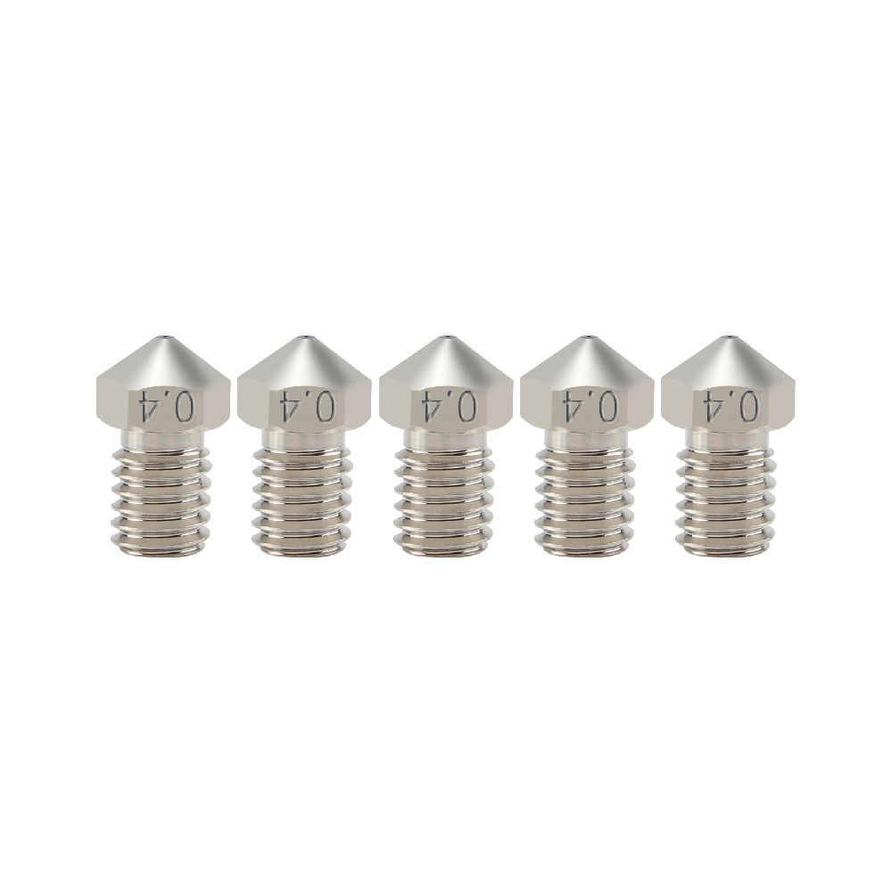Fysetc 5Pcs E3D Nikkel Plating Koperen Mondstuk Duurzaam Non-stick Hoge Prestaties Voor 3D Printers Hotend Draad Voor e3D V6 Hotend