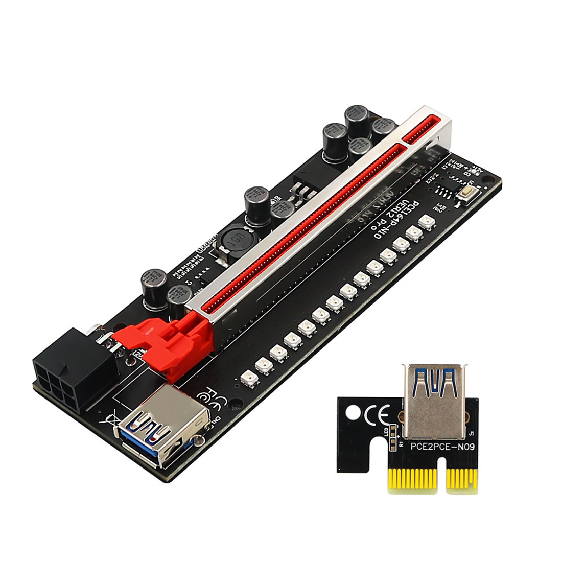 Graphics Riser Ver12 pro PCIE Riser 1x to 16x Graphic Extension w... – Vicedeal
