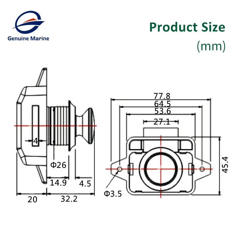 5Pcs Rv Push Lock Diameter 26Mm Klink Knop Sloten Voor Camper Auto Thuis Boot Caravan Kast Lade Meubelen deurslot Hardware