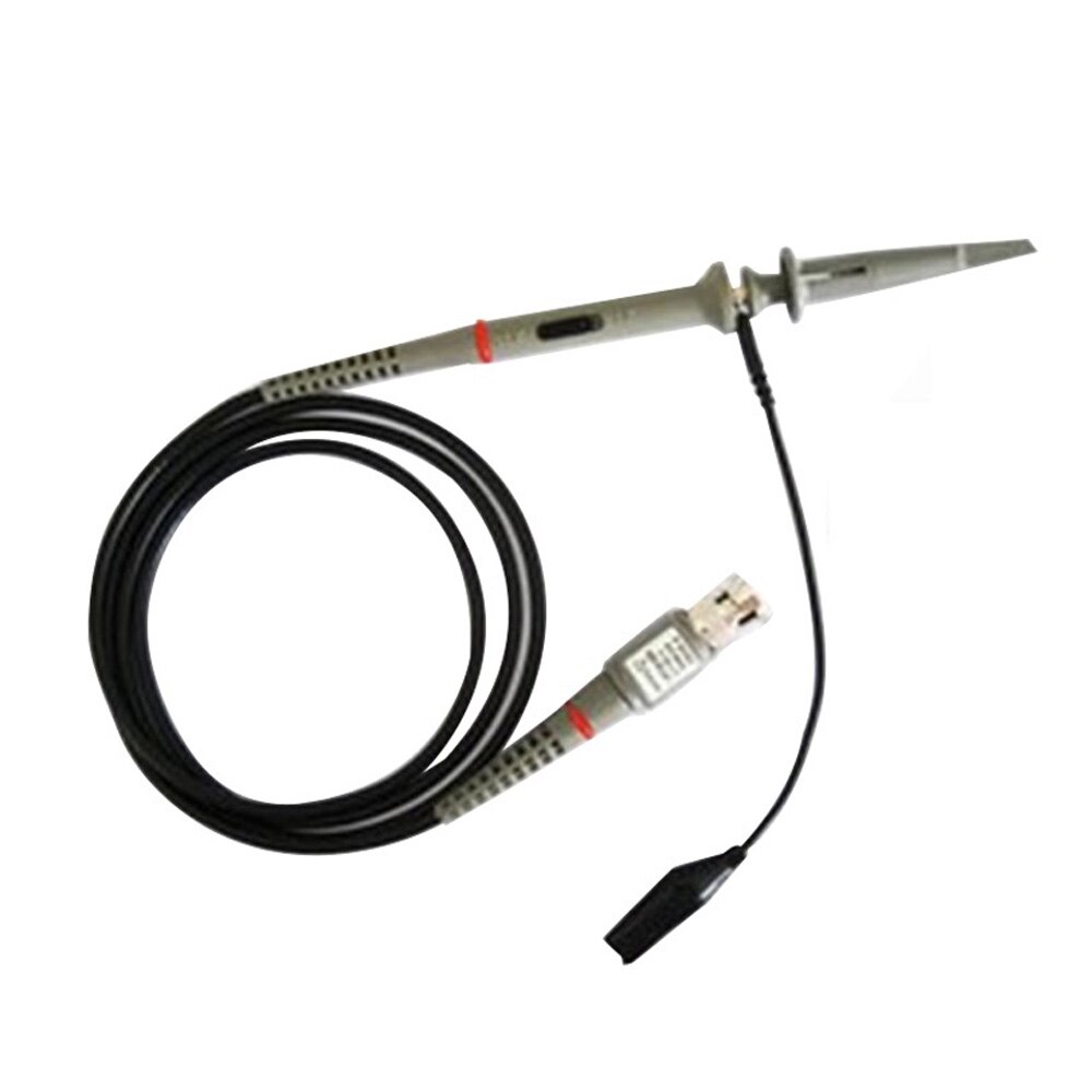 Sonda de osciloscopio P6100, 100MHz, 1X 10X, pinza de cocodrilo, prueba de atenuación de bajo rendimiento pasivo, para Hantek Rigol UNI-T, 2 uds.