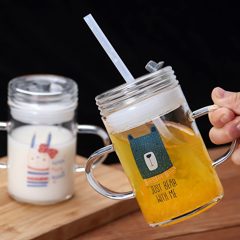 Children's Scale Straw Milk Cup 250ml Thickened Ca... – Grandado