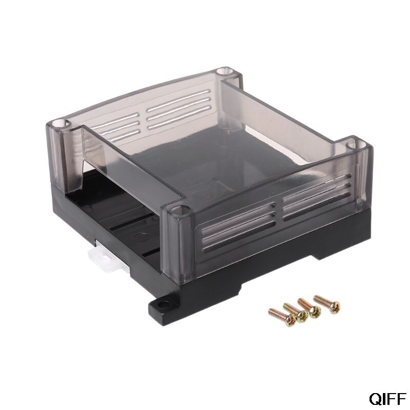 Transparent Plastic PLC Industrial Control Box Panel PLC Enclousure Case DIY PCB Shell: 1AA300856-1