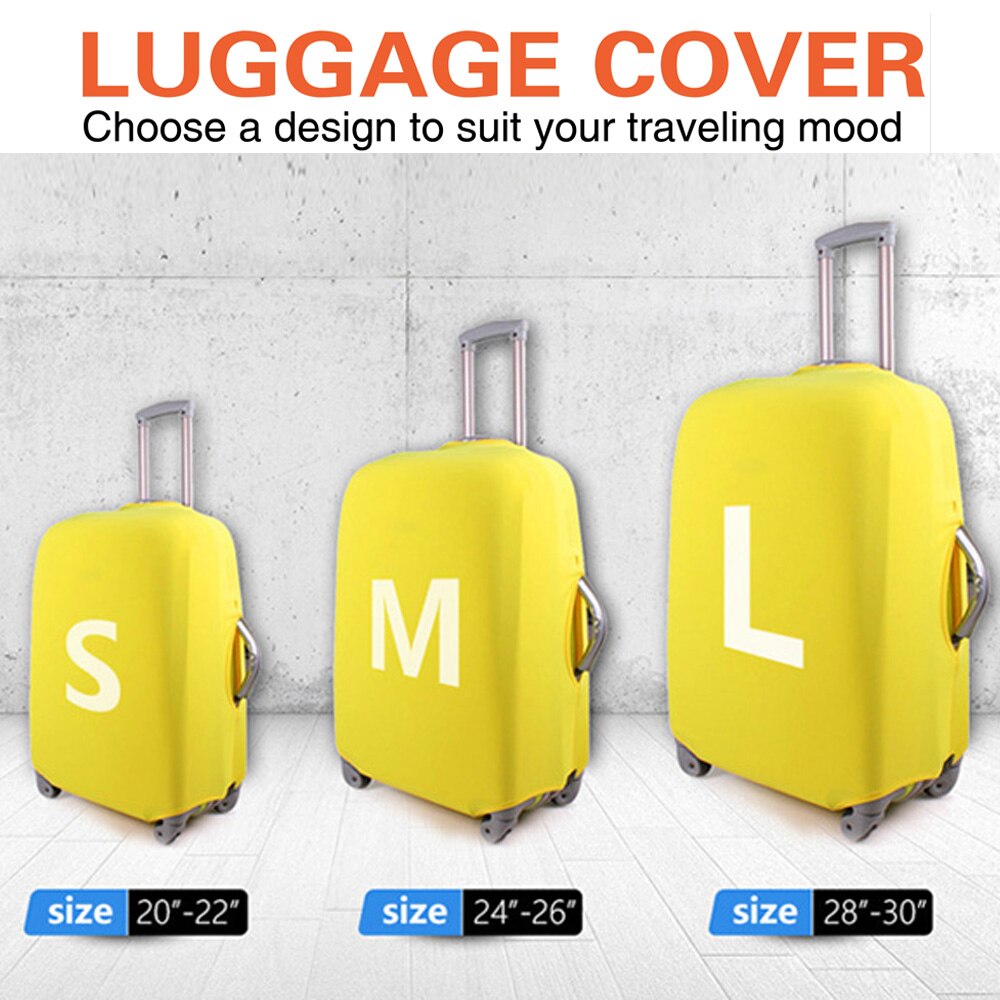 Luggage Cover - Elastic & Waterproof - Tiger Print - Fits 18-30 inch Suitcases