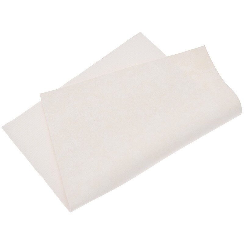 21 x 29cm a4 faux ruskind stof farverigt syntetisk læder til buesko tasker tøj diy syemateriale pu læder: Hvid