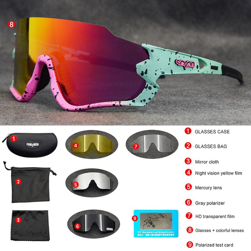 Radfahren Brille Polarisierte MTB Fahrrad Gläser Männer Sport Sonnenbrille 100 Radfahren Brillen Geschwindigkeit verrotten Gafas Ciclismo Radfahren Sonnenbrille
