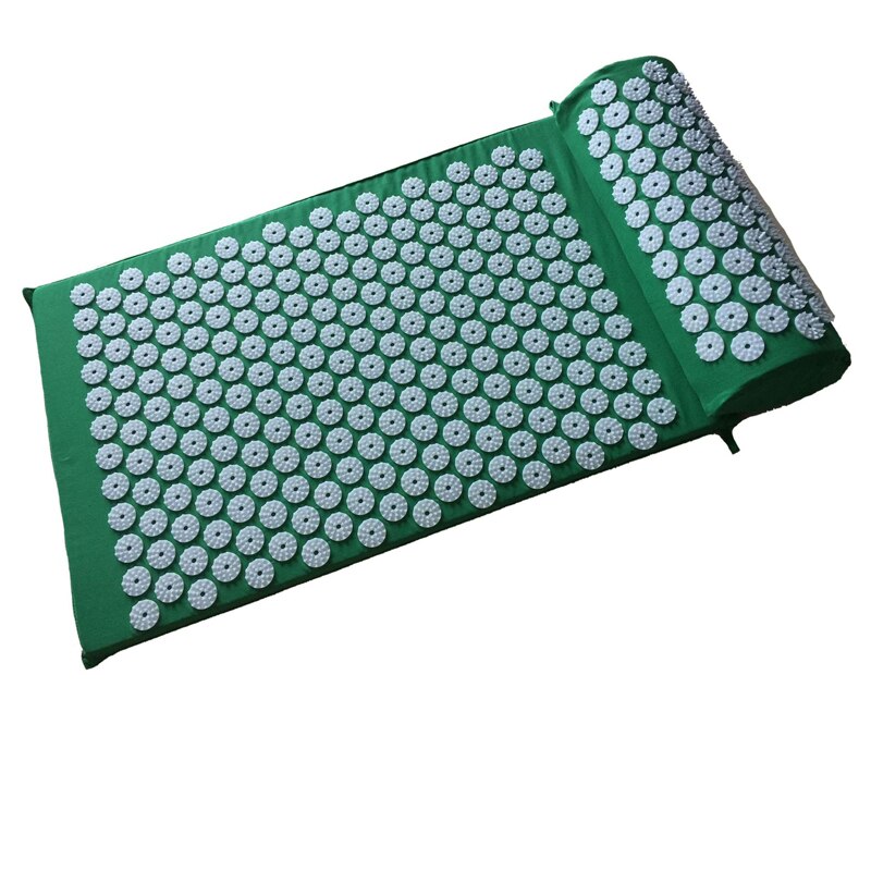Matelas à ongles Pilates pour lit de Yoga, coussin d'acupression et Relaxation: green