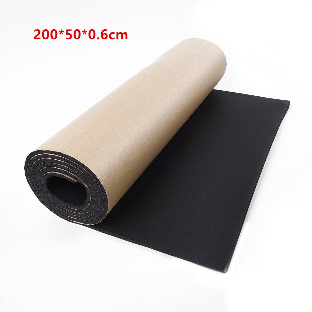 Car Firewall Heat Sound Deadener Insulation Mat Noise Sound Insulation Cotton Acoustic Dampening Foam Proofing Pad 50*200CM: 200X50X0.6cm