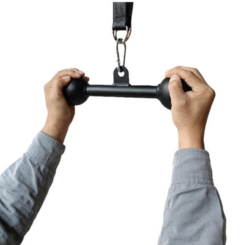 Lat Pull Down Bar Biceps Triceps Back Muscle Blaster Rowing T-bar DIY Pulley Cable Machine Attachments Deadlift Squat Handle