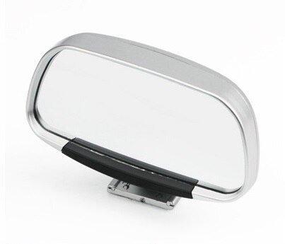 1pcs Car Blind Spot Mirror Car Rearview Auxiliary Mirror HD Large View Convex Glass Wide Angle Rear View Mirror: A-Silver