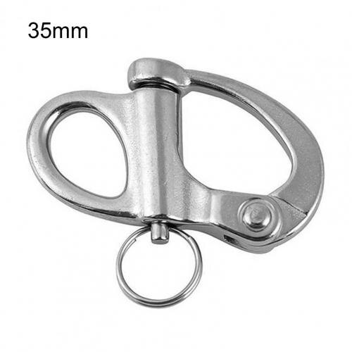 Sailing Spring Hook Durable Boat Chain Stainless Steel Swivel Snap Shackle Hand Drawn Quick Release Removable Ship for Marine: 35mm