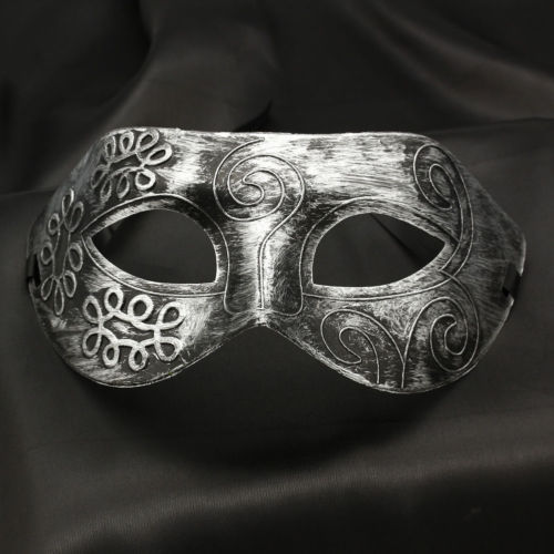 Party Gezichtsmasker Mooie Mannen Gepolijst Antiek Zilver/Goud Venetiaanse Mardi Gras Party Ball Masker Voor volwassenen: Zilver