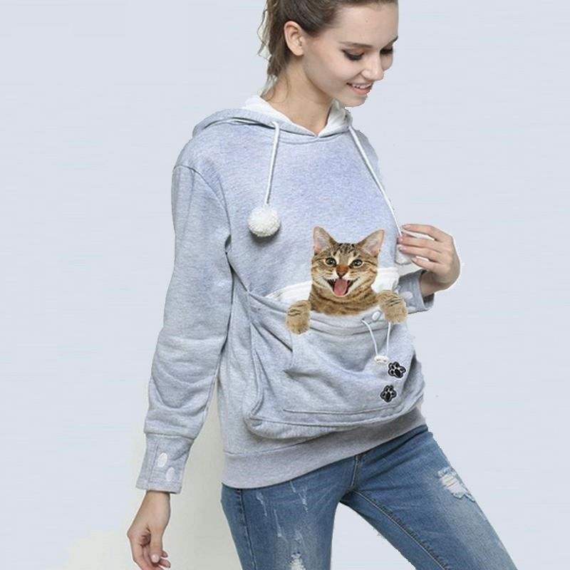 unisex Große Känguru Haustier Träger Hoodie Langarm Hund Katze Halfter Träger Sweatshirt Für Kleine Haustier Liebhaber